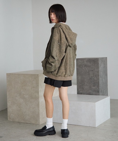 PBLIM（ページボーイリム）の「《UNISEX》アソートフードブルゾン（ブルゾン・レディース・レオパード/グリーン系その他・MEDIUM/LARGE）」の9枚目の写真