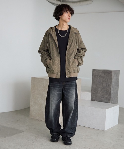PBLIM（ページボーイリム）の「《UNISEX》アソートフードブルゾン（ブルゾン・レディース・レオパード/グリーン系その他・MEDIUM/LARGE）」の14枚目の写真