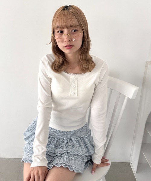 Loueme(ルエム)の「スターティアーズアンダーリムメガネ/レンズレスメガネ(メガネ・レディース・シルバー/ゴールド・FREE)」の11枚目の写真