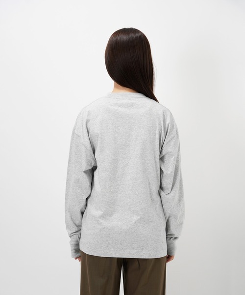 Common Noun(コモン ナウン)の「“CAT”&“DOG” Hiroki Nishiyama 天竺ロンT(Tシャツ/カットソー・レディース・グレー/ホワイト・M/L/XL)」の15枚目の写真
