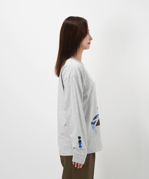 Common Noun(コモン ナウン)の「“CAT”&“DOG” Hiroki Nishiyama 天竺ロンT(Tシャツ/カットソー・レディース・グレー/ホワイト・M/L/XL)」の13枚目の写真