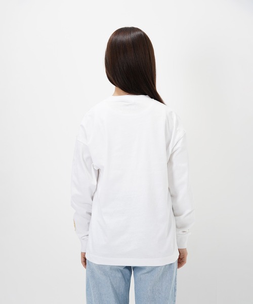Common Noun(コモン ナウン)の「“CAT”&“DOG” Hiroki Nishiyama 天竺ロンT(Tシャツ/カットソー・レディース・グレー/ホワイト・M/L/XL)」の7枚目の写真