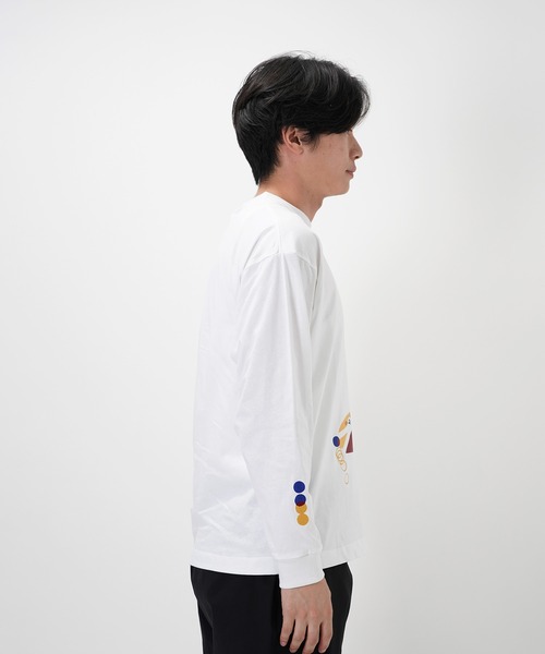 Common Noun(コモン ナウン)の「“CAT”&“DOG” Hiroki Nishiyama 天竺ロンT(Tシャツ/カットソー・レディース・グレー/ホワイト・M/L/XL)」の10枚目の写真