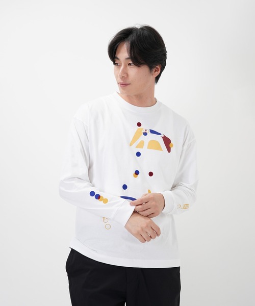 Common Noun(コモン ナウン)の「“CAT”&“DOG” Hiroki Nishiyama 天竺ロンT(Tシャツ/カットソー・レディース・グレー/ホワイト・M/L/XL)」の8枚目の写真