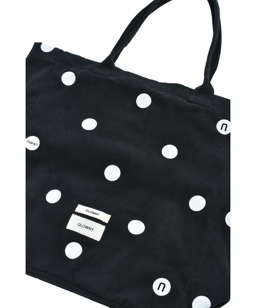 GLOWNY（グロウニ―）の「G COTTON TOTE BAG(EXCLUSIVE)（トートバッグ・レディース・ブラック/ホワイト・OS）」の5枚目の写真