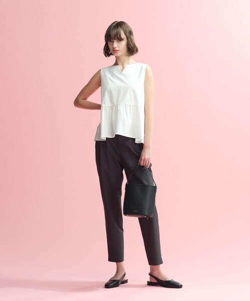 MACKINTOSH PHILOSOPHY(マッキントッシュ フィロソフィー)の「ノースリーブペプラムブラウス(シャツ/ブラウス・レディース・オフホワイト/ブラック・36/38)」の13枚目の写真