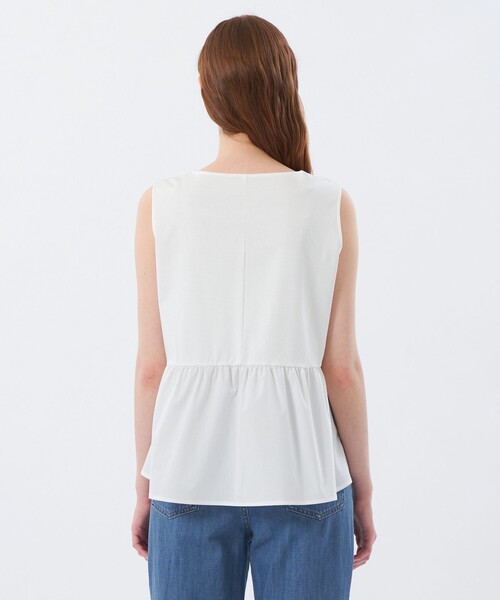 MACKINTOSH PHILOSOPHY(マッキントッシュ フィロソフィー)の「ノースリーブペプラムブラウス(シャツ/ブラウス・レディース・オフホワイト/ブラック・36/38)」の7枚目の写真