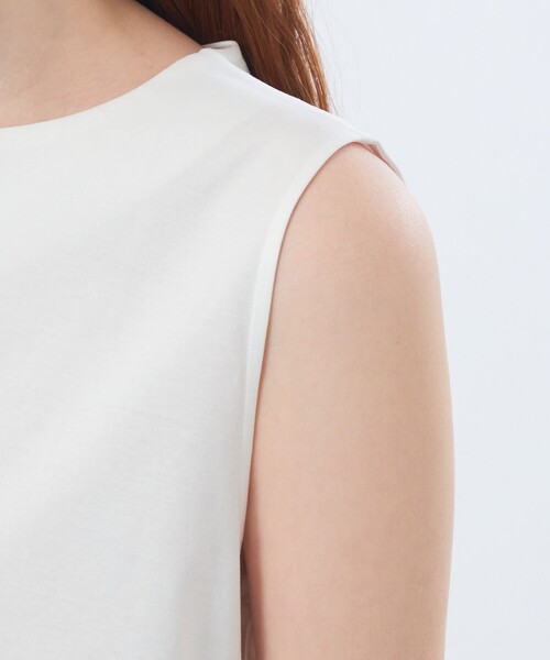 MACKINTOSH PHILOSOPHY(マッキントッシュ フィロソフィー)の「ノースリーブペプラムブラウス(シャツ/ブラウス・レディース・オフホワイト/ブラック・36/38)」の6枚目の写真