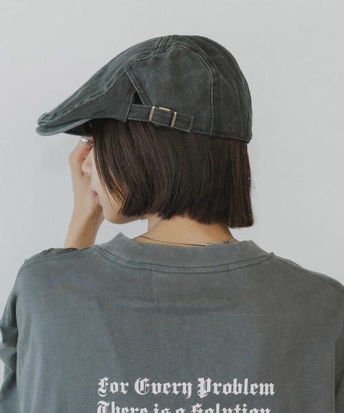 BLANK　（ブランク）の「American casual hunting cap / アメカジ ハンチングキャップ（ハンチング/ベレー帽・レディース・ホワイト/ブラウン/グレー・FREE）」の14枚目の写真