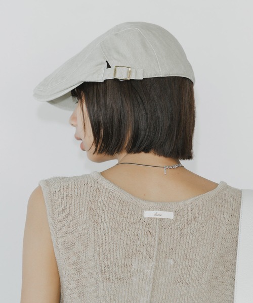 BLANK　（ブランク）の「American casual hunting cap / アメカジ ハンチングキャップ（ハンチング/ベレー帽・レディース・ホワイト/ブラウン/グレー・FREE）」の10枚目の写真