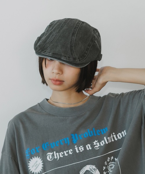 BLANK　（ブランク）の「American casual hunting cap / アメカジ ハンチングキャップ（ハンチング/ベレー帽・レディース・ホワイト/ブラウン/グレー・FREE）」の15枚目の写真