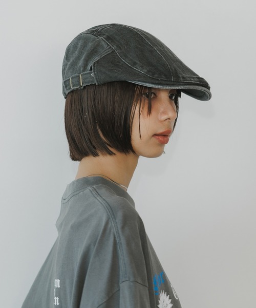 BLANK　（ブランク）の「American casual hunting cap / アメカジ ハンチングキャップ（ハンチング/ベレー帽・レディース・ホワイト/ブラウン/グレー・FREE）」の16枚目の写真