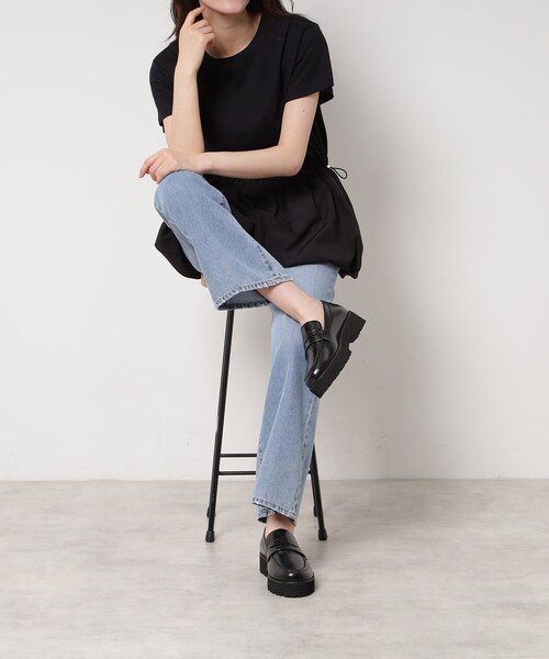 ESPERANZA(エスペランサ)の「厚底コインローファー(その他シューズ・レディース・ブラック/ブラウン系/ブラック系8・S/M/L/LL)」の5枚目の写真