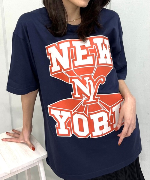 RGY（アールジーワイ）の「【RGY】NEWYORK ビッグシルエットTシャツ（Tシャツ/カットソー・メンズ・ネイビー/ホワイト/ブラック・LARGE/MEDIUM）」の19枚目の写真