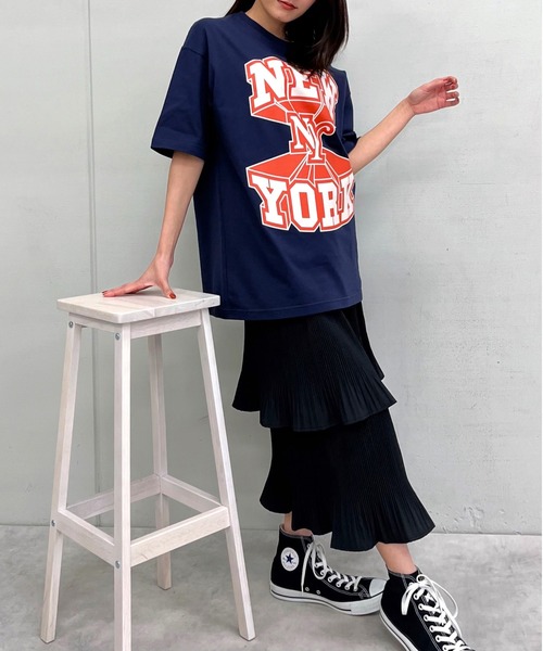 RGY（アールジーワイ）の「【RGY】NEWYORK ビッグシルエットTシャツ（Tシャツ/カットソー・メンズ・ネイビー/ホワイト/ブラック・LARGE/MEDIUM）」の22枚目の写真