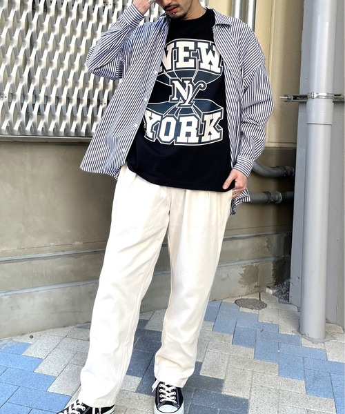 RGY（アールジーワイ）の「【RGY】NEWYORK ビッグシルエットTシャツ（Tシャツ/カットソー・メンズ・ネイビー/ホワイト/ブラック・LARGE/MEDIUM）」の11枚目の写真