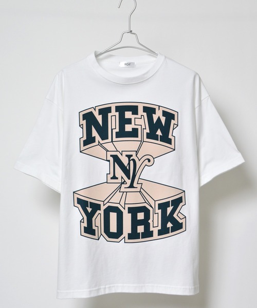 RGY（アールジーワイ）の「【RGY】NEWYORK ビッグシルエットTシャツ（Tシャツ/カットソー・メンズ・ネイビー/ホワイト/ブラック・LARGE/MEDIUM）」の12枚目の写真