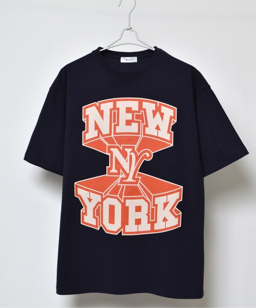 RGY（アールジーワイ）の「【RGY】NEWYORK ビッグシルエットTシャツ（Tシャツ/カットソー・メンズ・ネイビー/ホワイト/ブラック・LARGE/MEDIUM）」の14枚目の写真