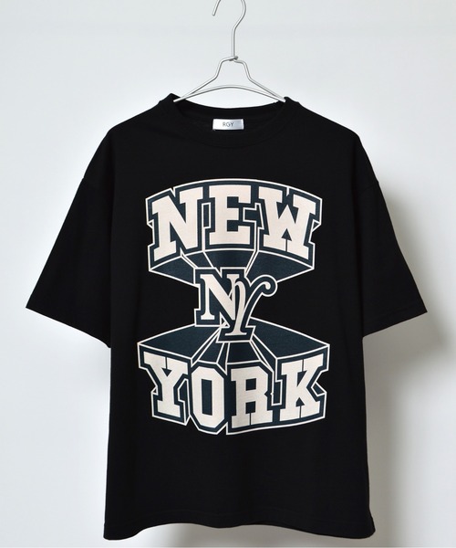 RGY（アールジーワイ）の「【RGY】NEWYORK ビッグシルエットTシャツ（Tシャツ/カットソー・メンズ・ネイビー/ホワイト/ブラック・LARGE/MEDIUM）」の16枚目の写真