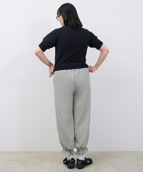 I am I in fact...（アイアムアイインファクト）の「●SATIN SOCCER ギンガム パンツ（その他パンツ・レディース・ホワイト/ブラック/その他・FREE）」の18枚目の写真
