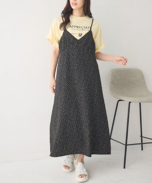 RETRO GIRL（レトロガール）の「アソートキャミOP（ワンピース・レディース・ブラック系その他/レオパード/ホワイト系その他・FREE）」の2枚目の写真