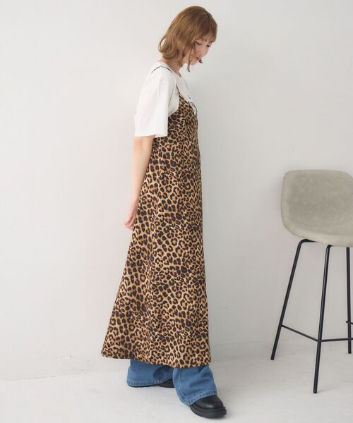RETRO GIRL（レトロガール）の「アソートキャミOP（ワンピース・レディース・ブラック系その他/レオパード/ホワイト系その他・FREE）」の7枚目の写真