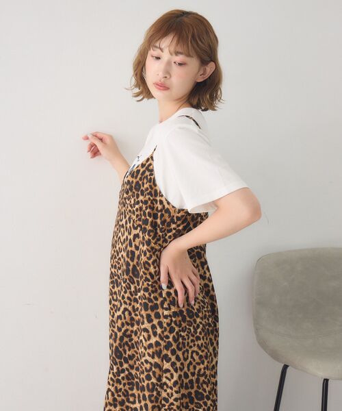 RETRO GIRL（レトロガール）の「アソートキャミOP（ワンピース・レディース・ブラック系その他/レオパード/ホワイト系その他・FREE）」の12枚目の写真