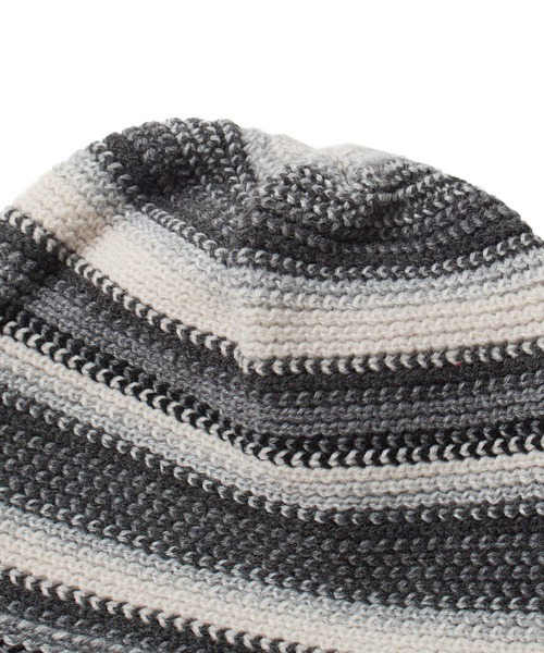 SILAS(サイラス)の「KNIT CAP(キャップ・メンズ・ベージュ/グレー・ONE SIZE)」の5枚目の写真