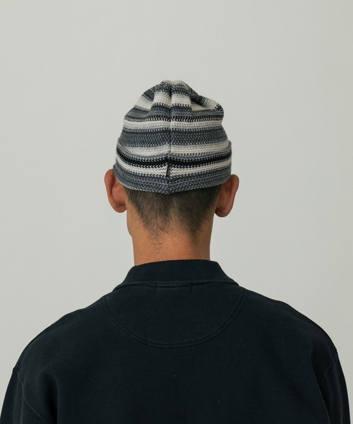 SILAS(サイラス)の「KNIT CAP(キャップ・メンズ・ベージュ/グレー・ONE SIZE)」の4枚目の写真