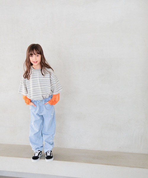 BAYFLOW（ベイフロー）の「[選べるデザイン♪]アソート加工デニム(KIDS)（デニムパンツ・キッズ・その他3/その他2/その他1・150cm/140cm/130cm/120cm/110cm）」の9枚目の写真