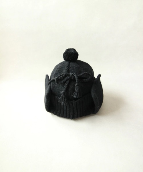 Nine Tailor(ナインテイラー)の「Nine Tailor Stalk Flap Watch (N-1318)(ニットキャップ/ビーニー・メンズ・ブラック/チャコールグレー・FREE)」の6枚目の写真