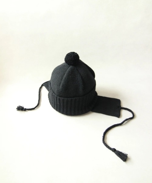 Nine Tailor(ナインテイラー)の「Nine Tailor Stalk Flap Watch (N-1318)(ニットキャップ/ビーニー・メンズ・ブラック/チャコールグレー・FREE)」の9枚目の写真