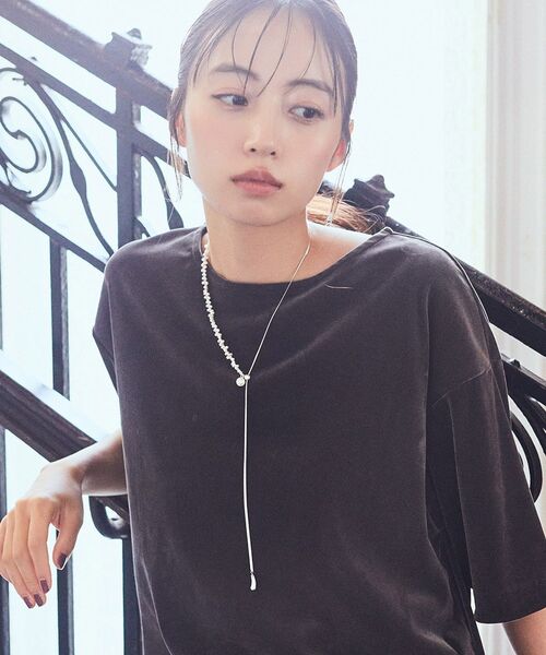 earth music&ecology（アースミュージックアンドエコロジー）の「スネークチェーン×パールスライドロングネックレス（ネックレス・レディース・ゴールド/シルバー・FREE）」の21枚目の写真