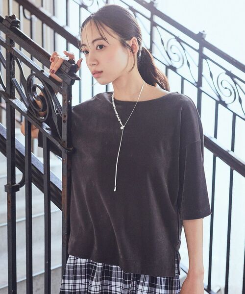 earth music&ecology（アースミュージックアンドエコロジー）の「スネークチェーン×パールスライドロングネックレス（ネックレス・レディース・ゴールド/シルバー・FREE）」の22枚目の写真