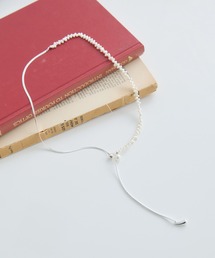 earth music&ecology | スネークチェーン×パールスライドロングネックレス(ネックレス)