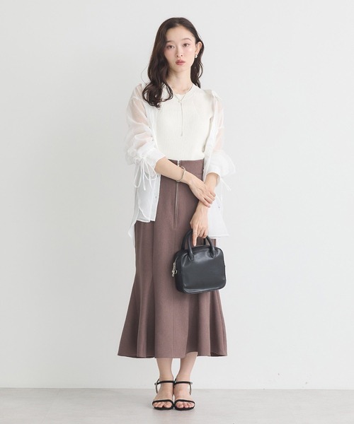 earth music&ecology（アースミュージックアンドエコロジー）の「スネークチェーン×パールスライドロングネックレス（ネックレス・レディース・ゴールド/シルバー・FREE）」の10枚目の写真