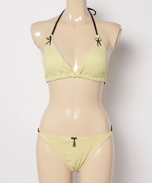 セール】Y2K フロントリボンビキニセット温泉水着2点セット（水着