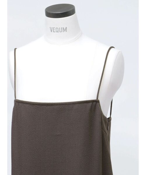 VEQUM(VEQUM)の「【VEQUM】NARROW STRAP CA OP(ワンピース・レディース・ブラウン/ブラック・FREE)」の10枚目の写真