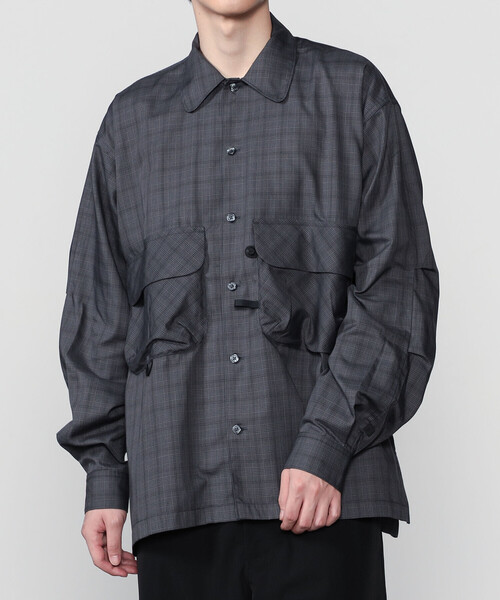 DAIWA PIER39 | TECH SPORTS OPEN COLLAR SHIRT L/S NOVA CHECK