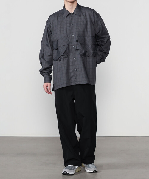 DAIWA PIER39 | TECH SPORTS OPEN COLLAR SHIRT L/S NOVA CHECK
