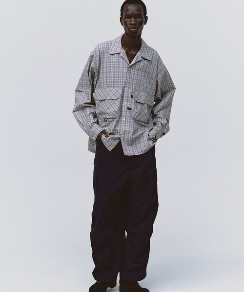 トップス DAIWAPIER39 TECHSPORTS OPEN COLLAR SHIRT W's TECH SPORTS OPEN COLLAR SHIRT L/S NOVA CHECK – COVERCHORD