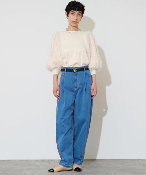 Liesse（リエス）の「バルーンデニム（その他パンツ・レディース・ネイビー/インディゴブルー・3/2）」の3枚目の写真