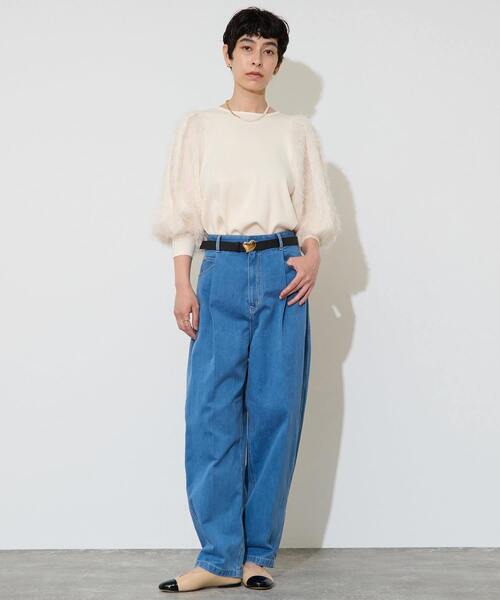 Liesse（リエス）の「バルーンデニム（その他パンツ・レディース・ネイビー/インディゴブルー・3/2）」の4枚目の写真