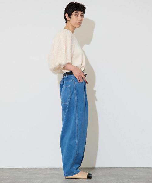 Liesse（リエス）の「バルーンデニム（その他パンツ・レディース・ネイビー/インディゴブルー・3/2）」の7枚目の写真
