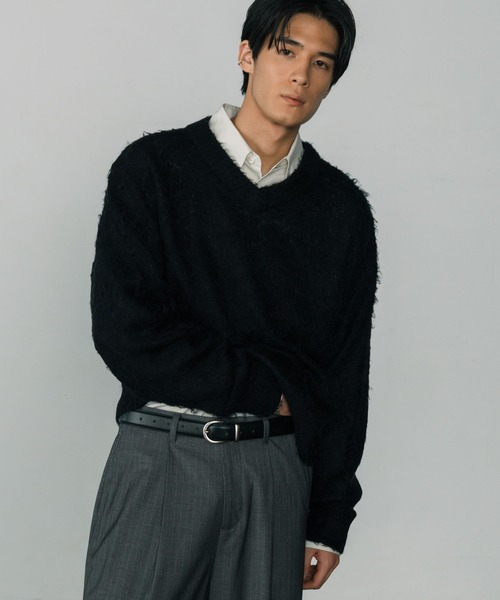 LURAKU（ルラク）の「【LURAKU】Cow Leather Regular Belt / カウレザーレギュラーベルト（ベルト・メンズ・ブラック・FREE）」の8枚目の写真