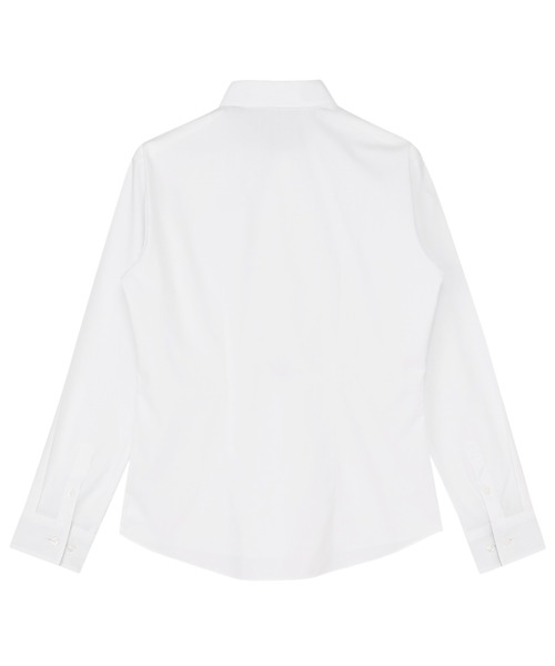 TOKYO SHIRTS(トウキョウシャツ)の「【透け防止】 形態安定ノーアイロン ワイド 長袖ビジネスワイシャツ(ビジネスシャツ・レディース・ホワイト・LL/XS/S/M/L/XL)」の2枚目の写真