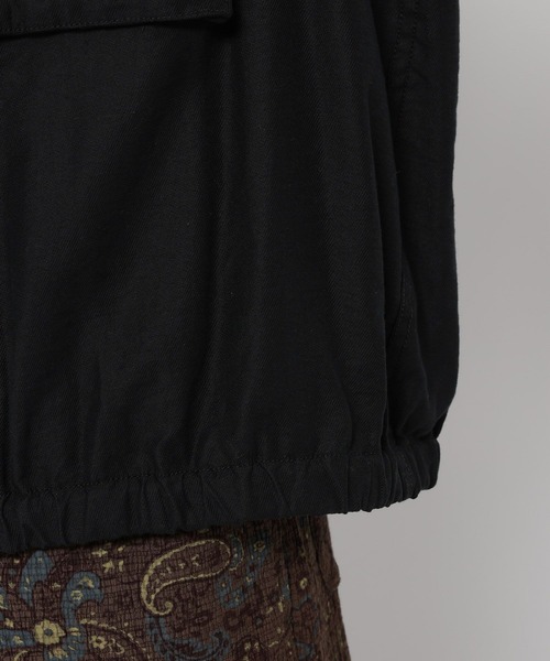 niko and...(ニコアンド)の「テロテロツイルワークシャツ(シャツ/ブラウス・レディース・ベージュ/ブラック・MEDIUM/LARGE)」の8枚目の写真