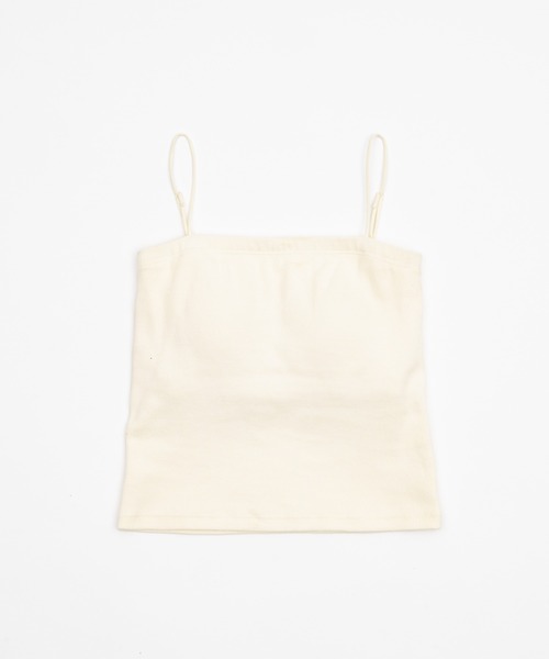 OLUN(オルン)の「Rib cup camisole/リブカップキャミソール(キャミソール・レディース・ブラウン/アイボリー/ベージュ/モカ・FREE)」の15枚目の写真