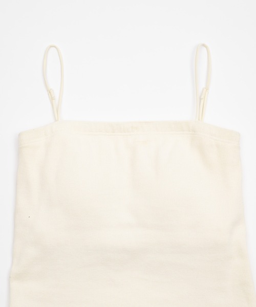 OLUN(オルン)の「Rib cup camisole/リブカップキャミソール(キャミソール・レディース・ブラウン/アイボリー/ベージュ/モカ・FREE)」の17枚目の写真