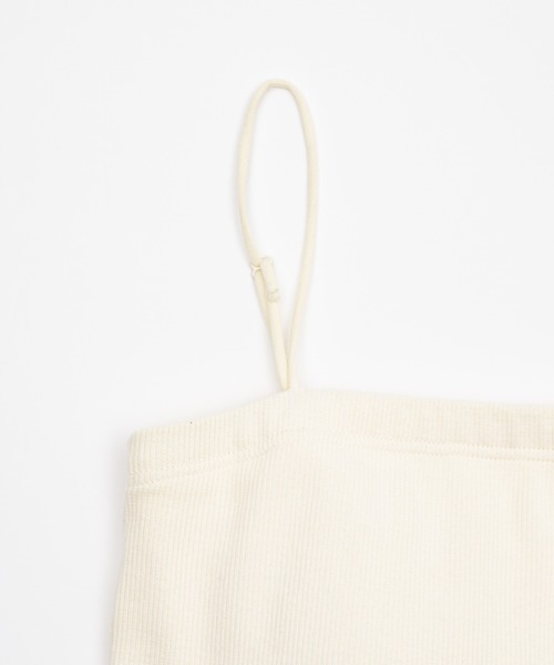 OLUN(オルン)の「Rib cup camisole/リブカップキャミソール(キャミソール・レディース・ブラウン/アイボリー/ベージュ/モカ・FREE)」の20枚目の写真